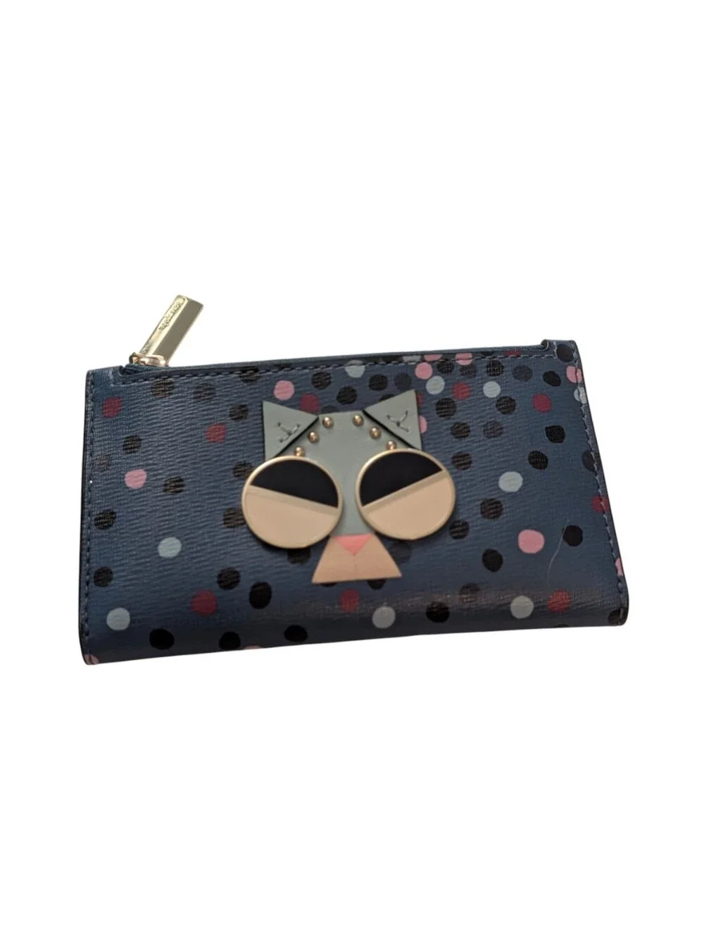 Kate Spade Smitten Kitten Polka Dot Bifold Wallet